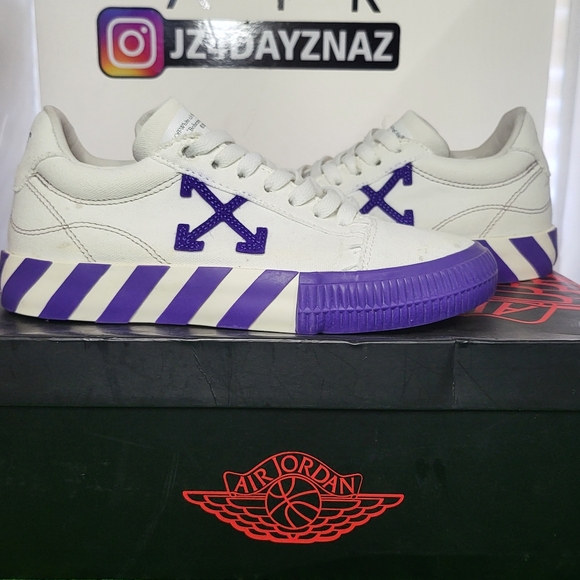Off-White Womens Low Vulcanized White Fashion Sneaker EUR 36 (7816084) Sneakers - Picture 1 of 13